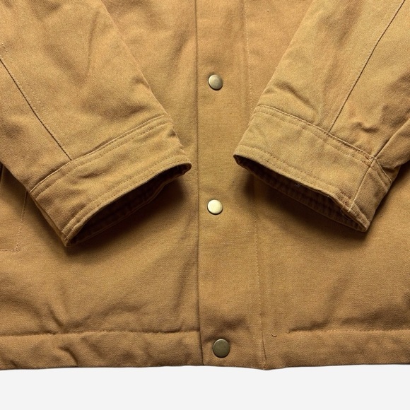 Pittsburgh Steelers Jacket Mens Large Brown Hooded Canvas Zip NFL Darius Rucker - Picture 7 of 16